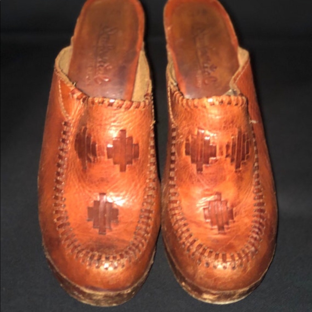 Original 1970s Platform Mules